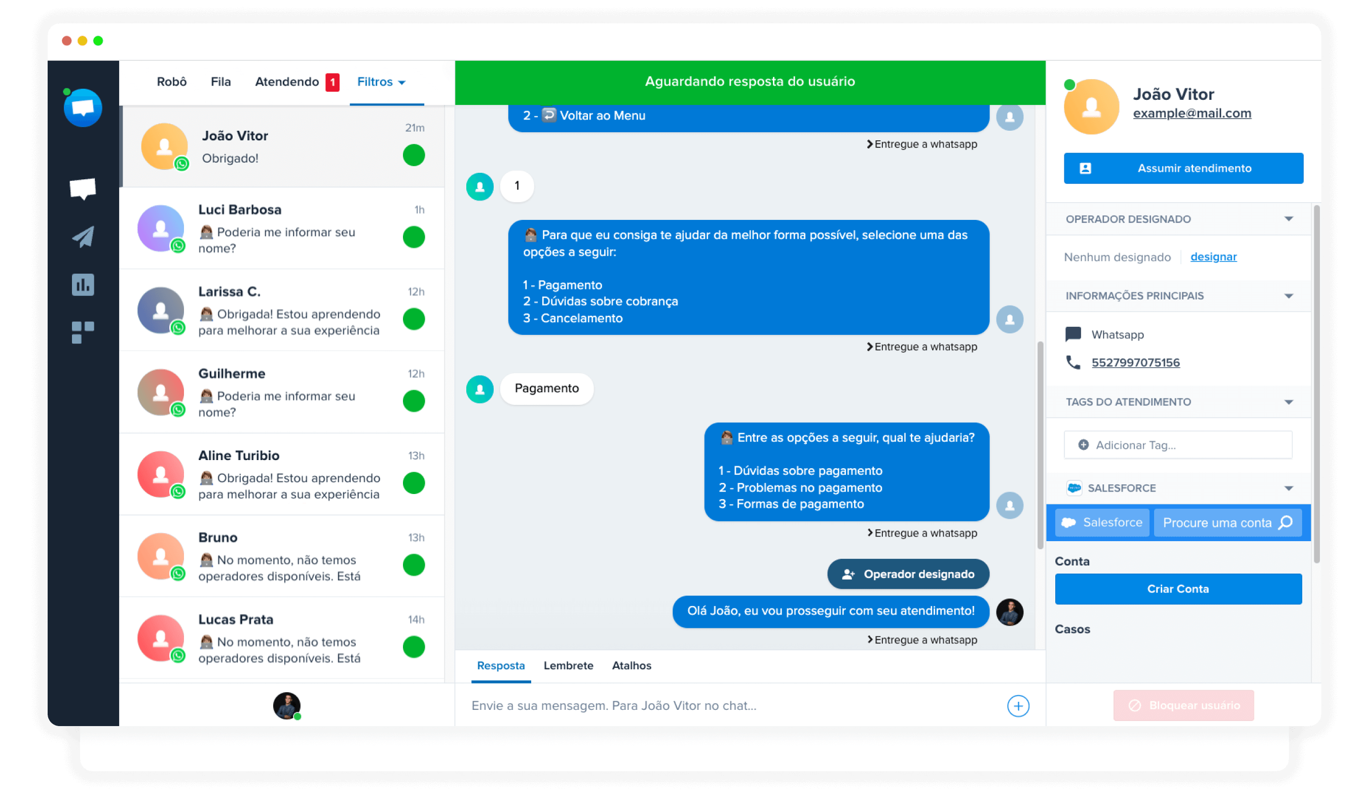 CHAT BOT API - HubSoft